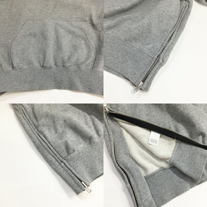 FEAR OF GOD FOG Half Zip Hoodie Side Zip Gray Size S