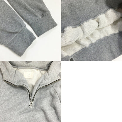 FEAR OF GOD FOG Half Zip Hoodie Side Zip Gray Size S