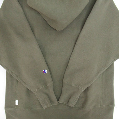 WTAPS x Champion Reverse Weave Pullover Hoodie Green Size S
