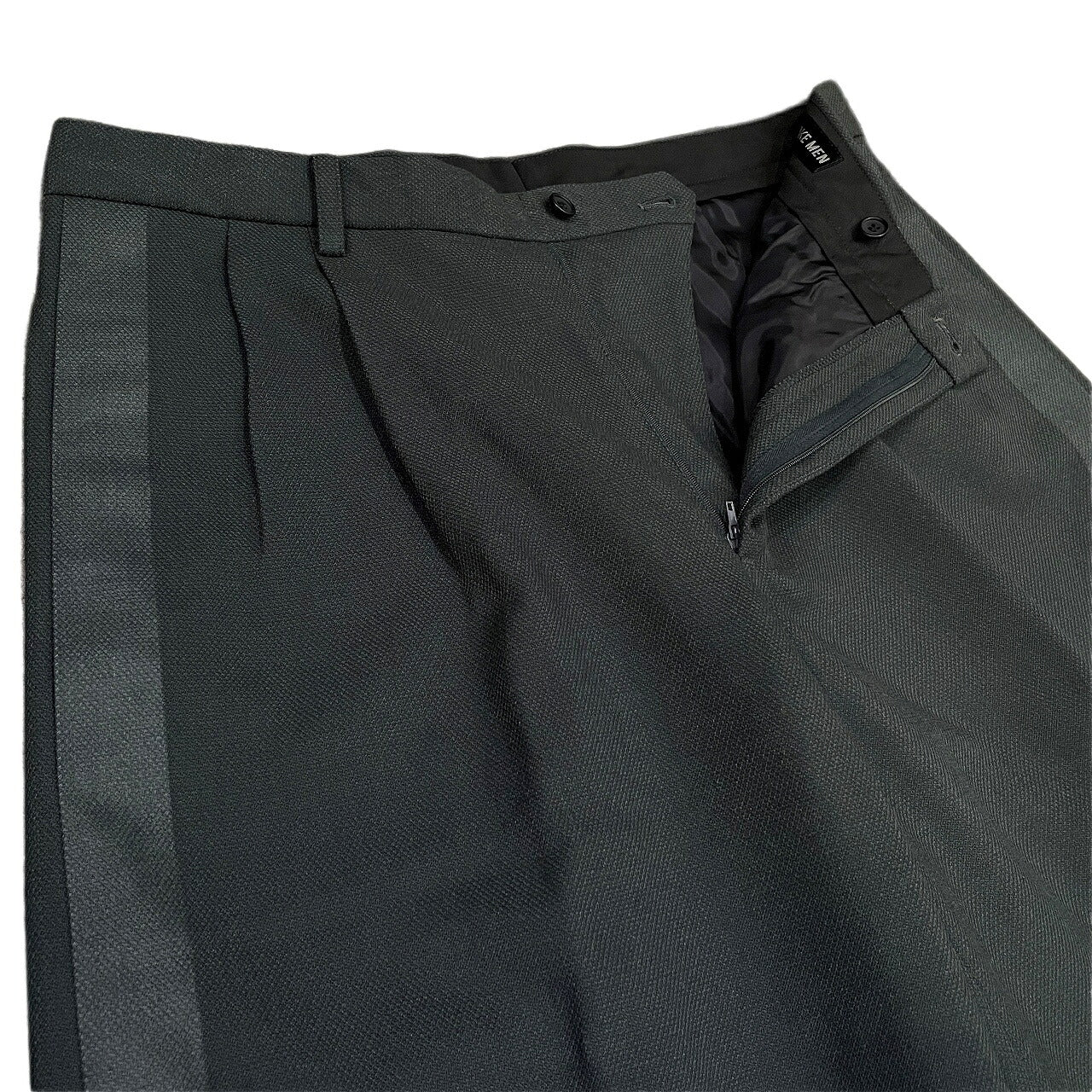 ISSEY MIYAKE MEN Archive Side Line 2-Tuck Pants Green Size 4