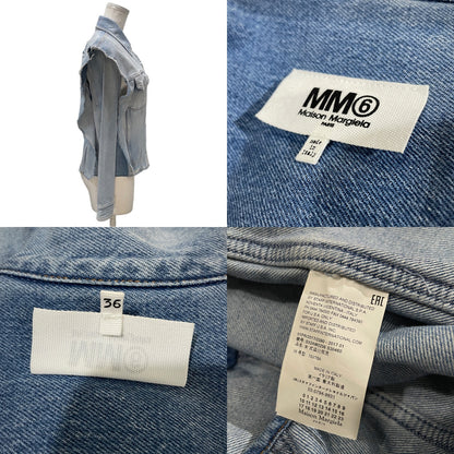 MM6 Maison Margiela 17SS Detachable Denim Jacket Size 36