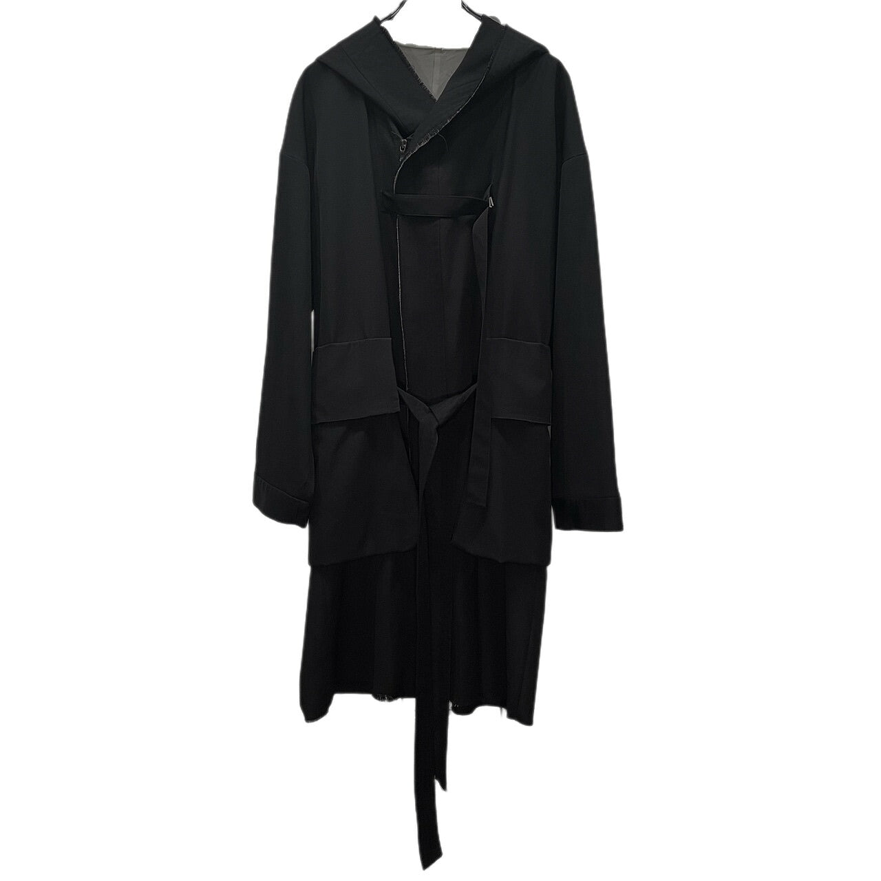 The Viridi-anne 18AW Wool Gabardine Belted Long Coat Size 2