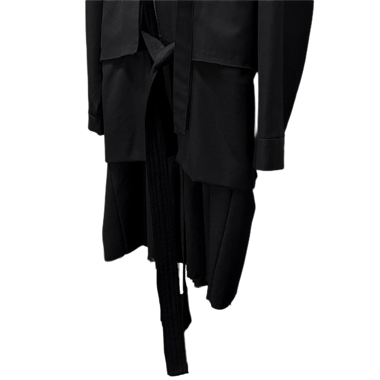 The Viridi-anne 18AW Wool Gabardine Belted Long Coat Size 2
