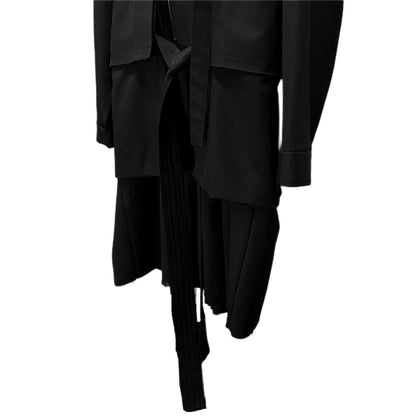 The Viridi-anne 18AW Wool Gabardine Belted Long Coat Size 2
