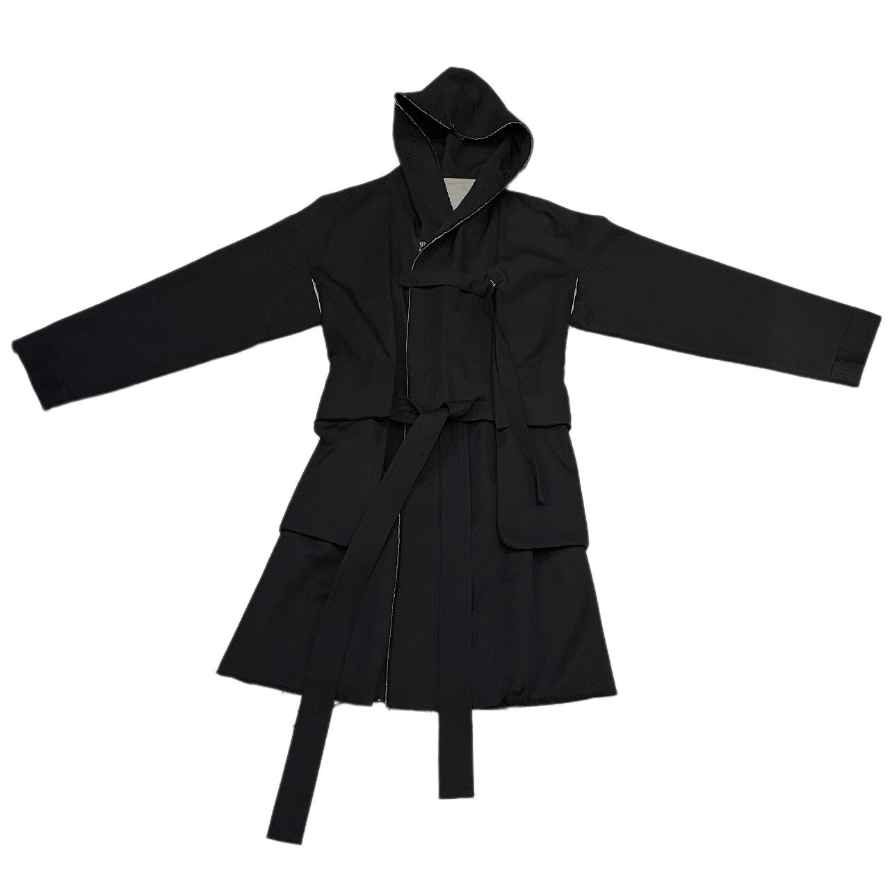 The Viridi-anne 18AW Wool Gabardine Belted Long Coat Size 2
