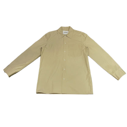 Jil Sander 23SS Beige Cotton Broadcloth Box Shirt Size M