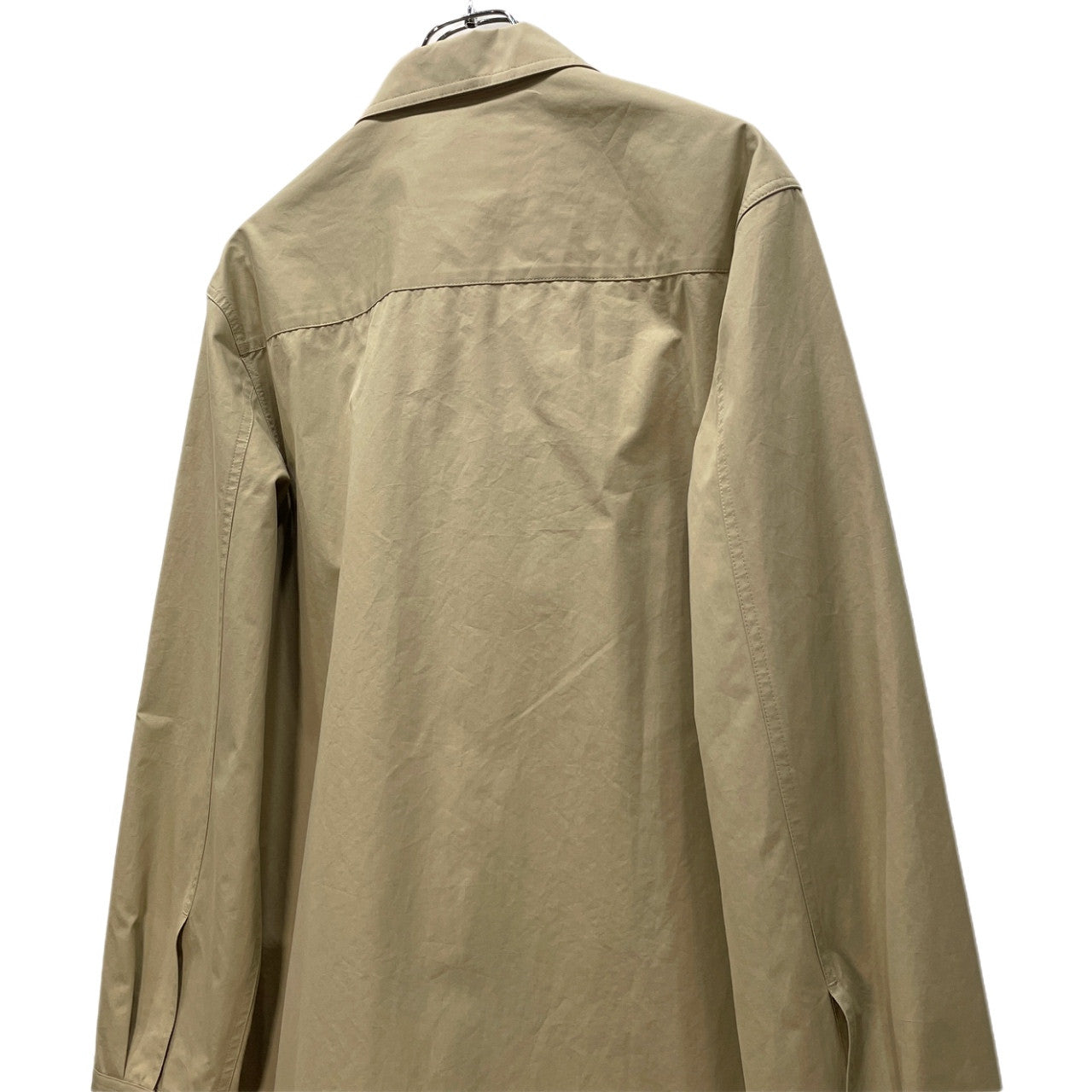 Jil Sander 23SS Beige Cotton Broadcloth Box Shirt Size M