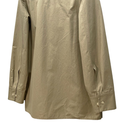 Jil Sander 23SS Beige Cotton Broadcloth Box Shirt Size M
