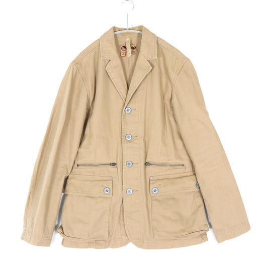 NIGEL CABOURN Army Blazer Cotton Jacket Beige SS Size 44
