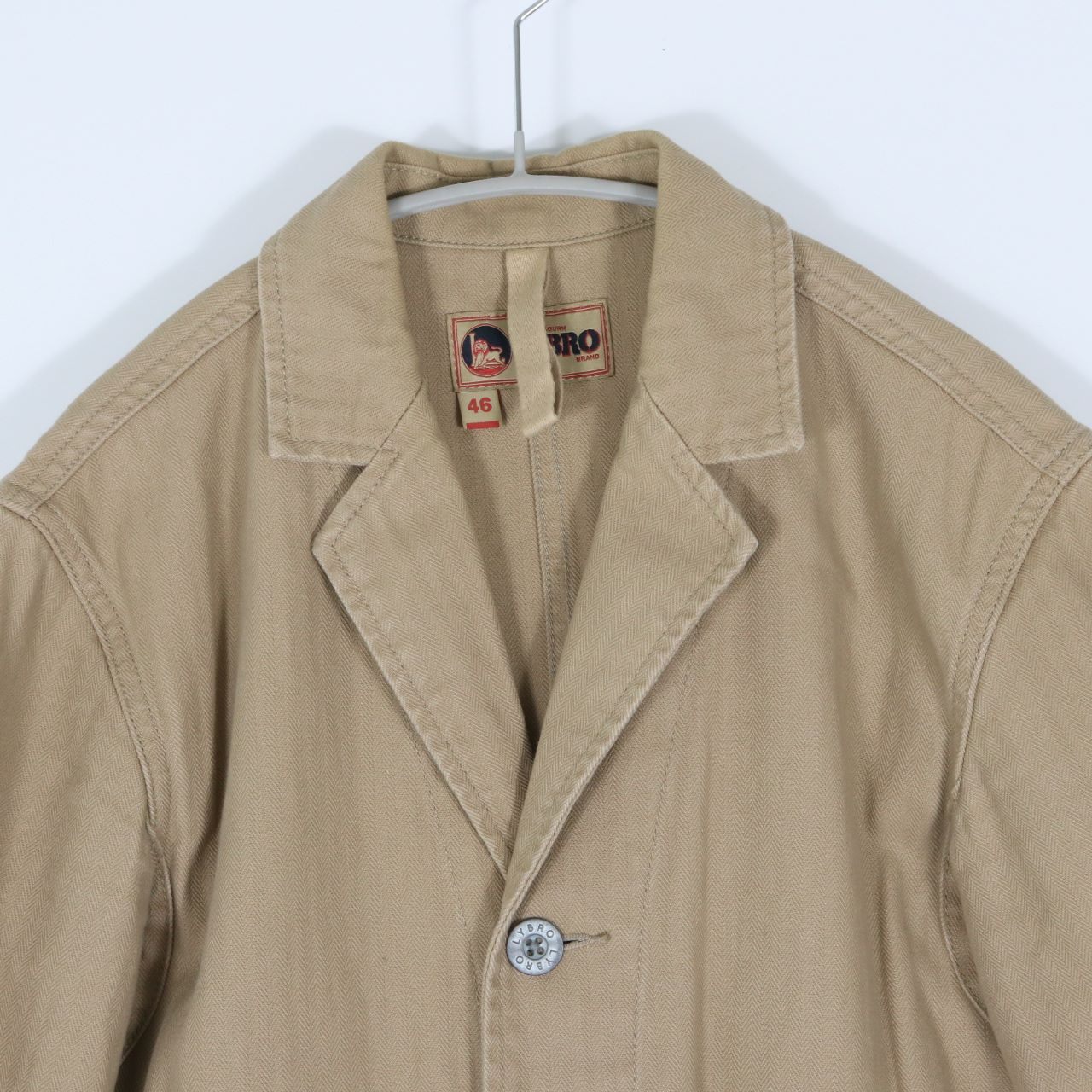 NIGEL CABOURN Army Blazer Cotton Jacket Beige SS Size 44
