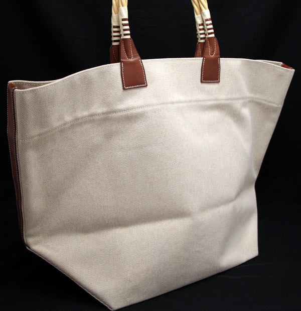 HERMES Steeple Toile H Large Tote Bag Size ONE SIZE