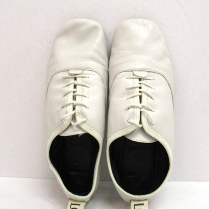 LOEWE Soft Derby Flat Shoes White Sneakers Size 37