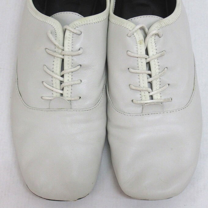 LOEWE Soft Derby Flat Shoes White Sneakers Size 37