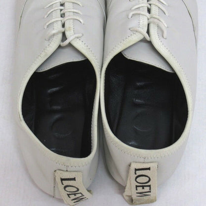 LOEWE Soft Derby Flat Shoes White Sneakers Size 37