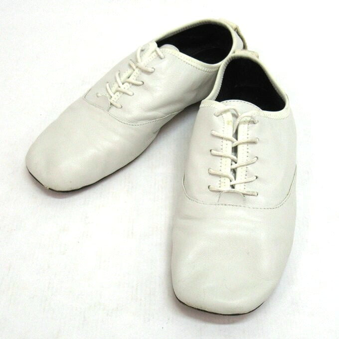 LOEWE Soft Derby Flat Shoes White Sneakers Size 37