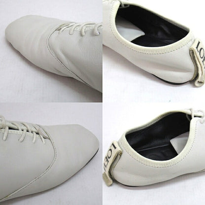 LOEWE Soft Derby Flat Shoes White Sneakers Size 37