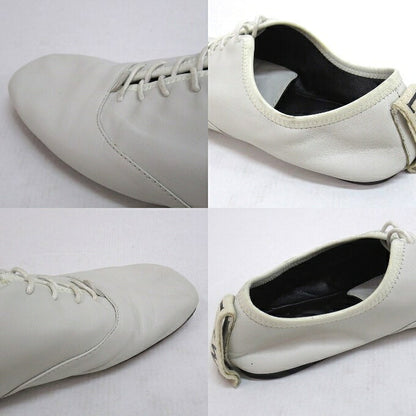 LOEWE Soft Derby Flat Shoes White Sneakers Size 37