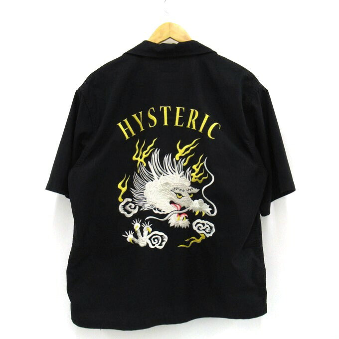 HYSTERIC GLAMOUR Dragon Embroidery Shirt Black Size L