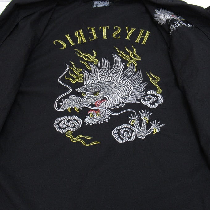 HYSTERIC GLAMOUR Dragon Embroidery Shirt Black Size L