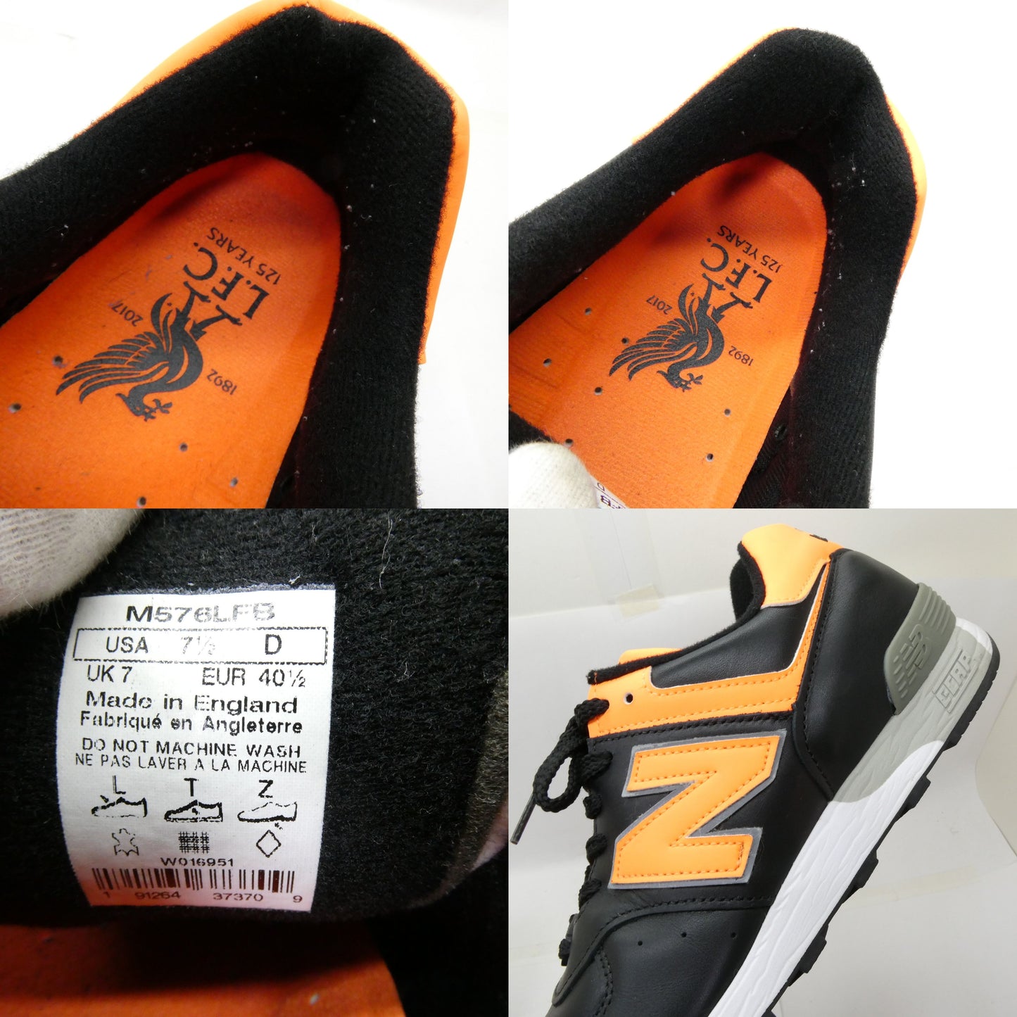 New Balance M576 LFB Made in England Black Sneakers