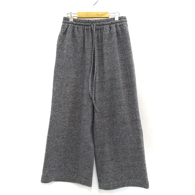 m's braque Silk Blend Wide Easy Pants Gray Size F