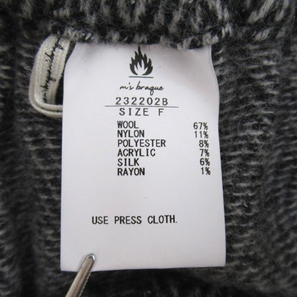 m's braque Silk Blend Wide Easy Pants Gray Size F
