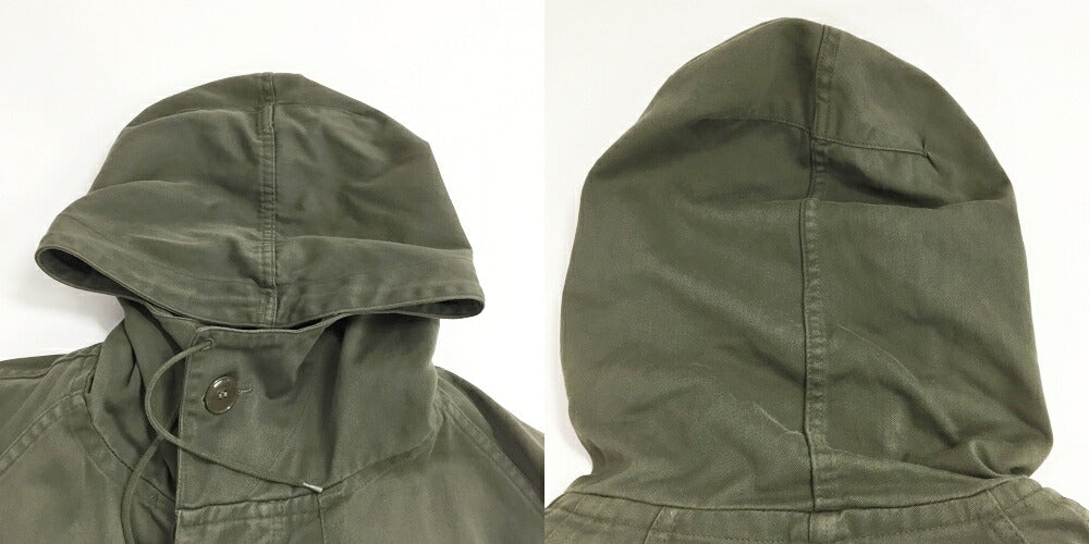 French Army M-64 Lined Hoodie Khaki Size XXL