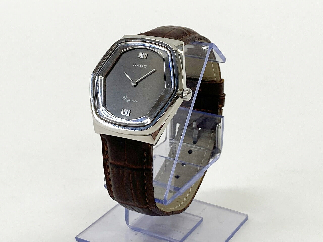 RADO 70s Elegance Brown Silver Watch Size ONE SIZE
