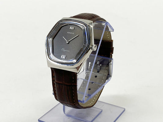 RADO 70s Elegance Brown Silver Watch Size ONE SIZE