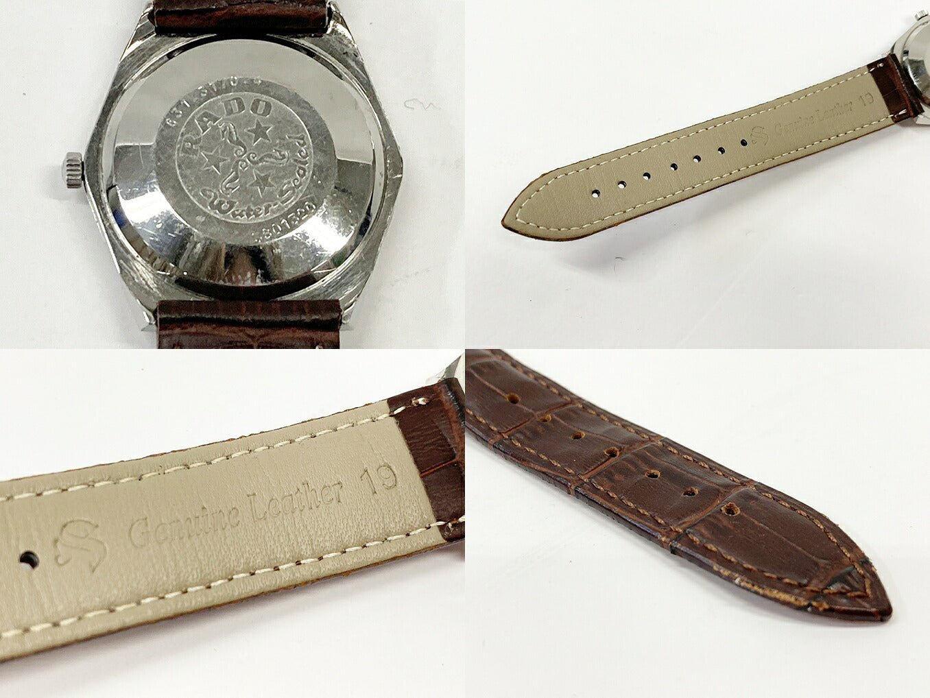 RADO 70s Elegance Brown Silver Watch Size ONE SIZE