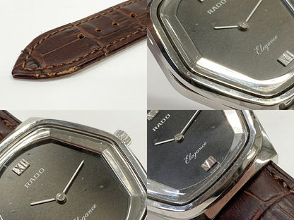 RADO 70s Elegance Brown Silver Watch Size ONE SIZE