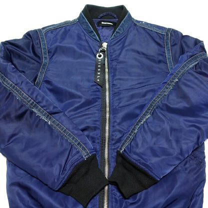 DIESEL Denim Paneled Blouson Navy Size S