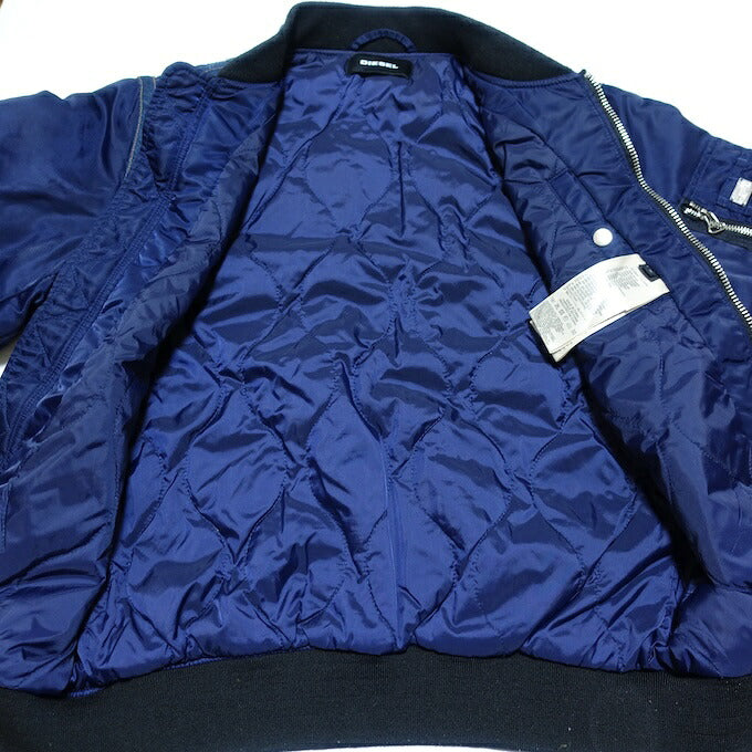 DIESEL Denim Paneled Blouson Navy Size S