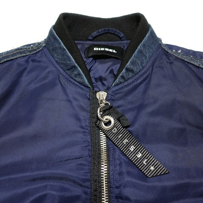 DIESEL Denim Paneled Blouson Navy Size S