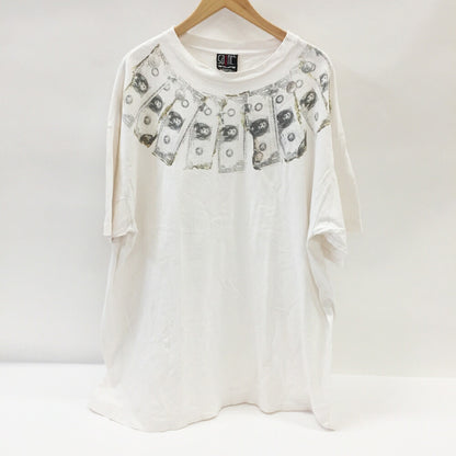 SAINT MICHAEL Money Print T-Shirt White Size XXL