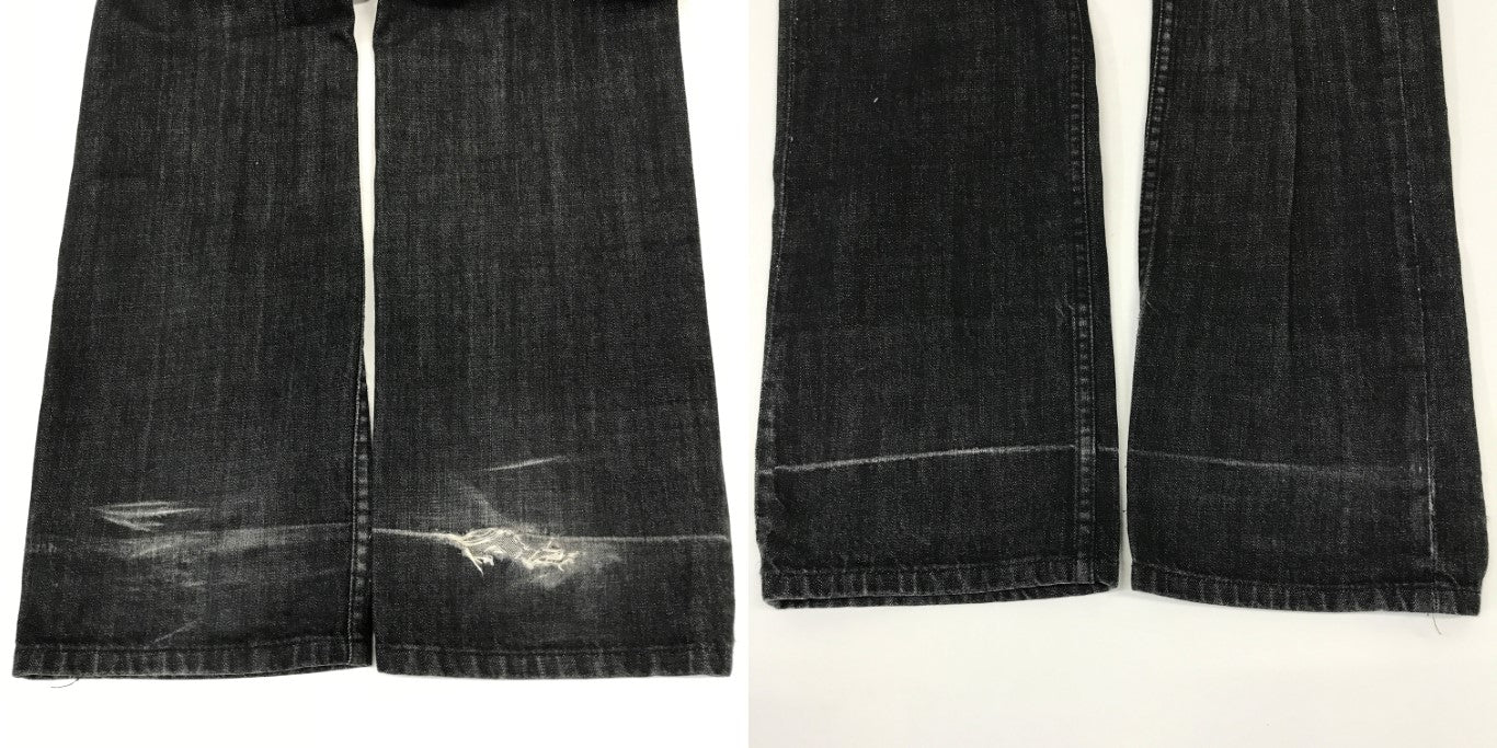 Y-3 K0M001 Denim Jeans Black Size 32