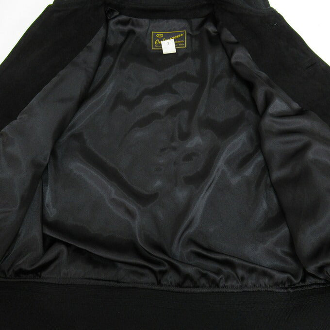 Cushman A-1 Goatskin Suede Jacket Black Size L