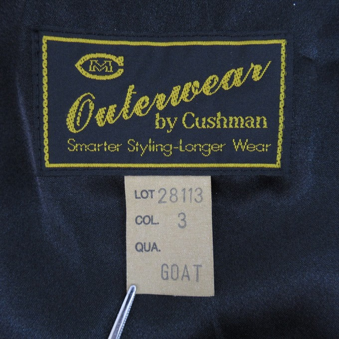 Cushman A-1 Goatskin Suede Jacket Black Size L