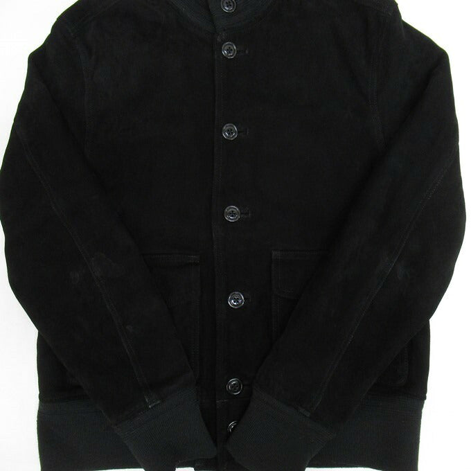 Cushman A-1 Goatskin Suede Jacket Black Size L