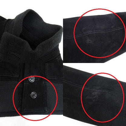 Cushman A-1 Goatskin Suede Jacket Black Size L