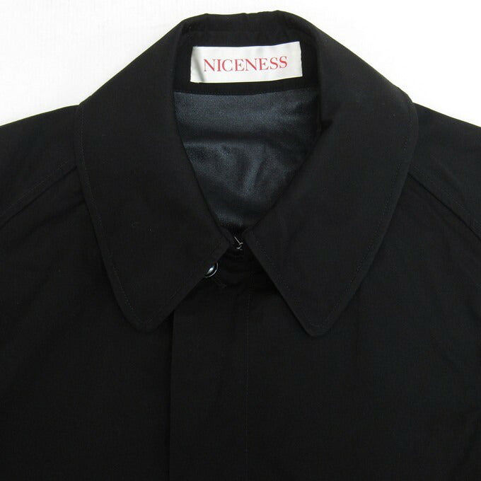 NICENESS 21SS RIDE Balmacaan Coat Black Size M