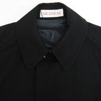 NICENESS 21SS RIDE Balmacaan Coat Black Size M