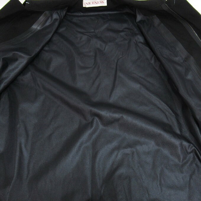 NICENESS 21SS RIDE Balmacaan Coat Black Size M