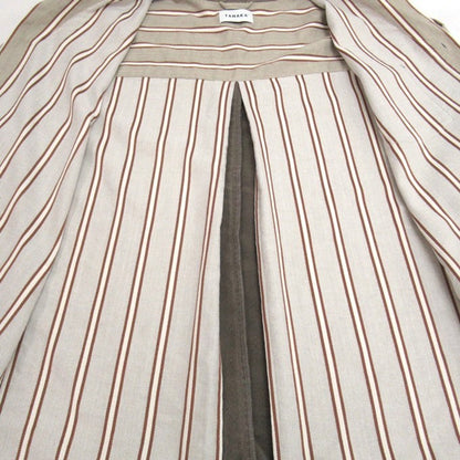 TANAKA Stripe Open Collar Shirt Beige Size M