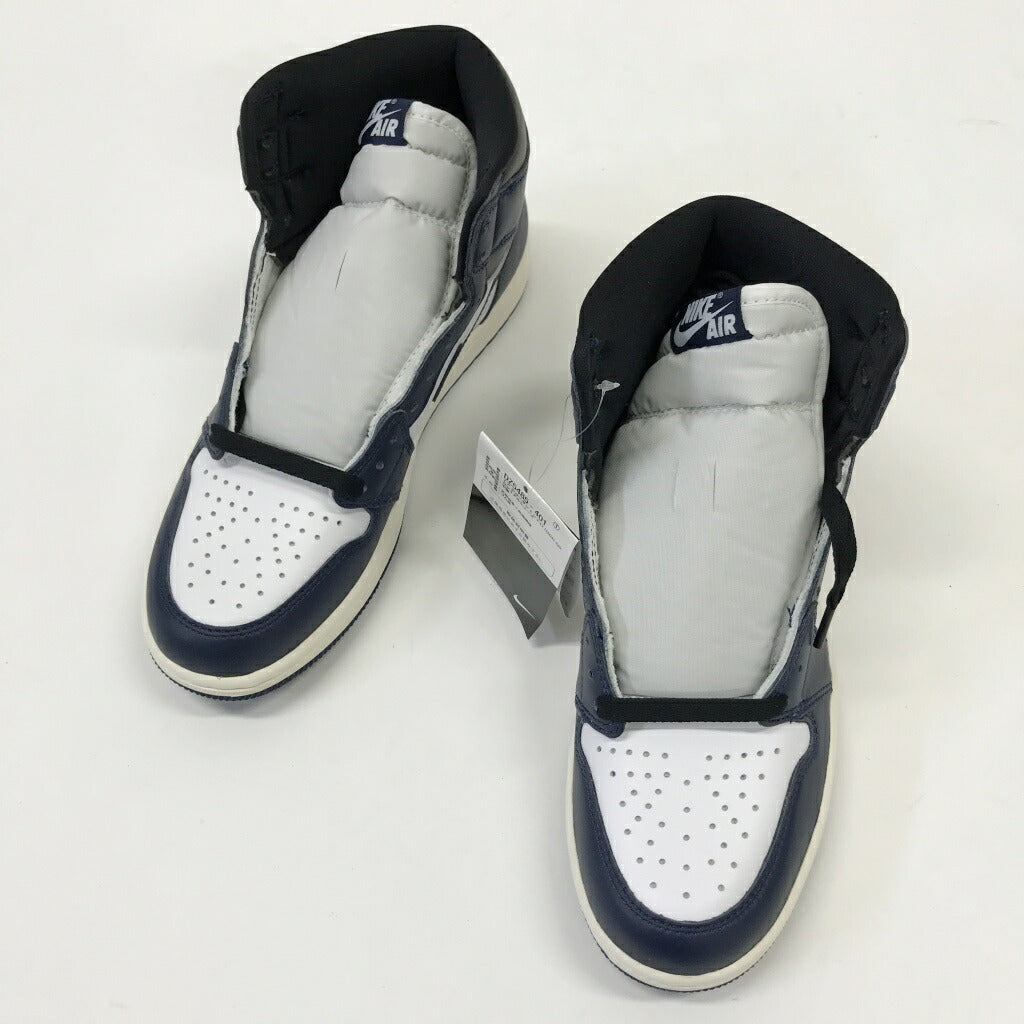 NIKE Air Jordan 1 High OG Midnight Black Sneakers Size 26.5