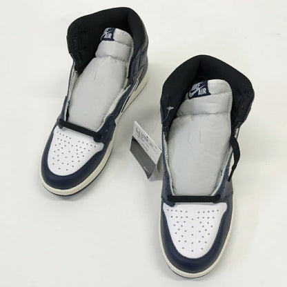 NIKE Air Jordan 1 High OG Midnight Black Sneakers Size 26.5