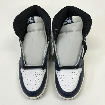 NIKE Air Jordan 1 High OG Midnight Black Sneakers Size 26.5