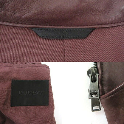D'URBAN Lamb Leather Single Rider Jacket Red Size L