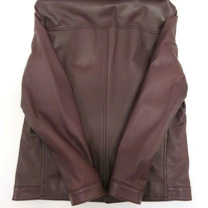 D'URBAN Lamb Leather Single Rider Jacket Red Size L
