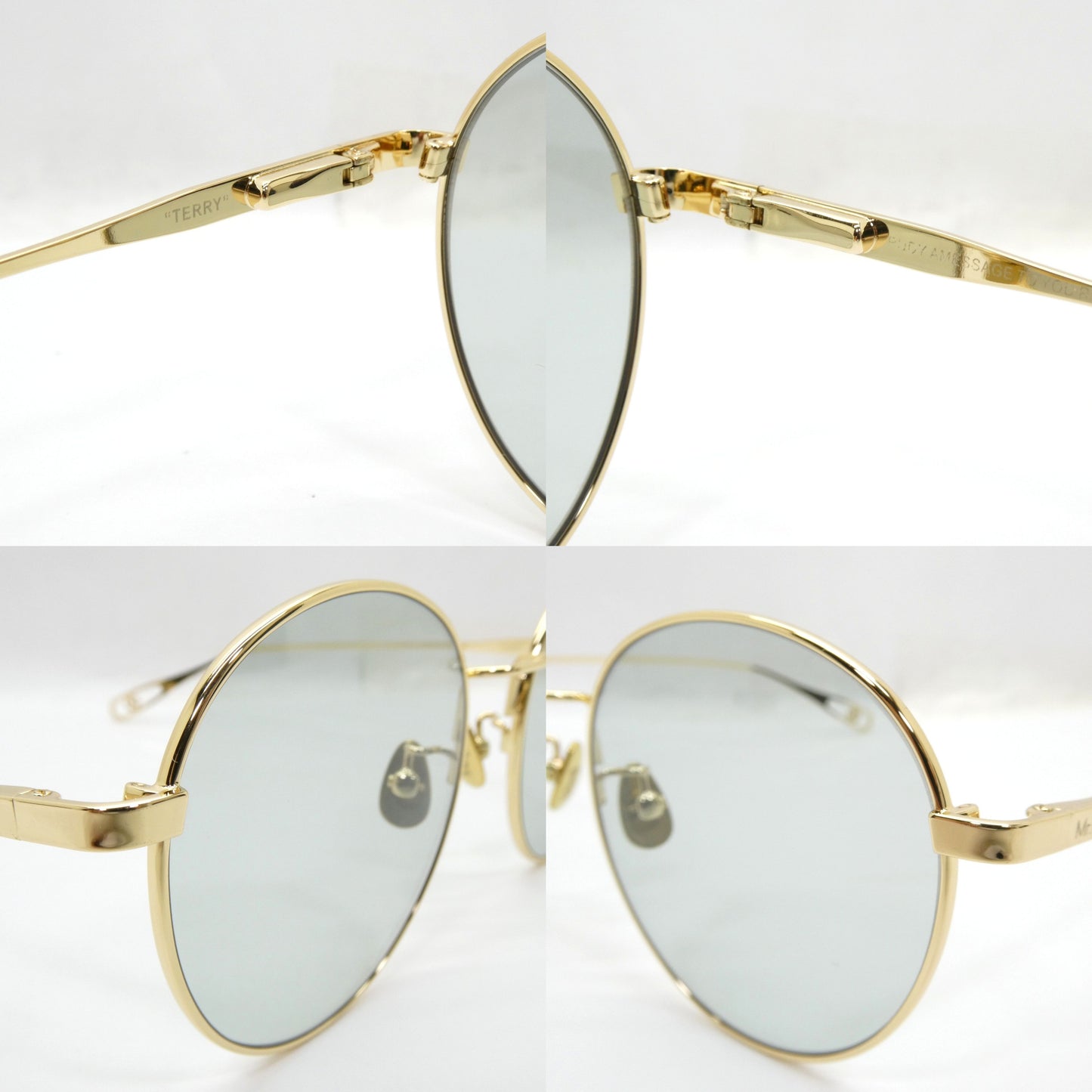 Mr CASANOVA TERRY Gold Light Lens Sunglasses Size ONE SIZE